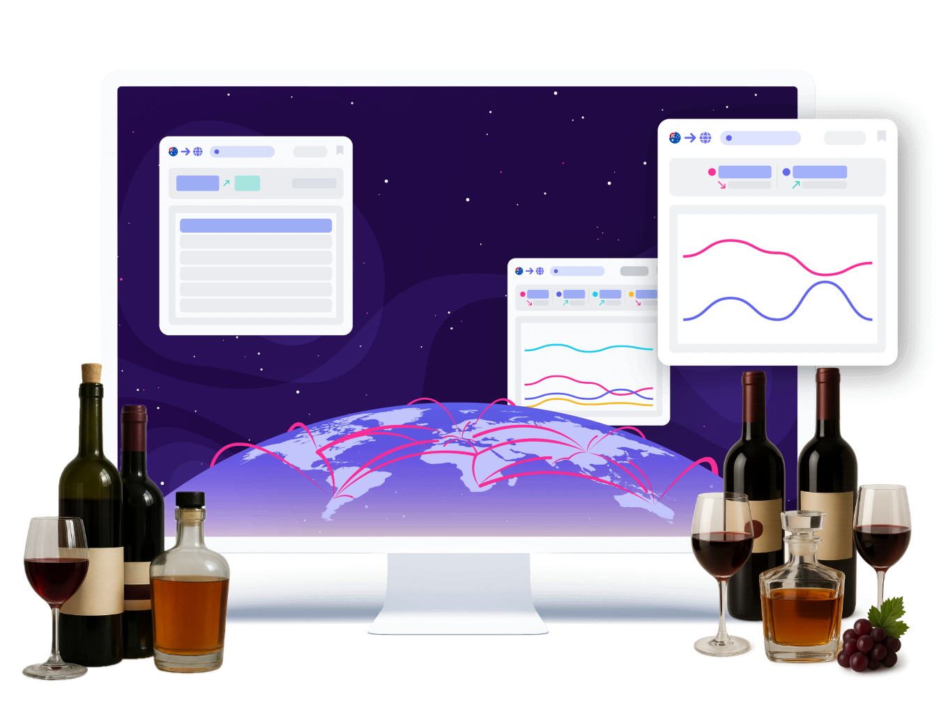 Wine & Spirits Trade Data Visualization